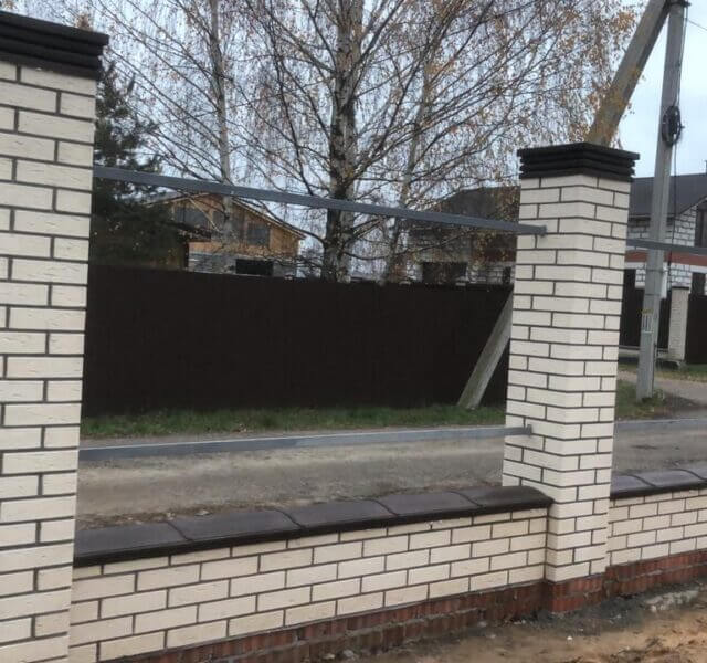 Колпак Zking Бона ХайТек Коричневый на столб 1.5х1.5 кирпича (385х385мм) в Уфе фото