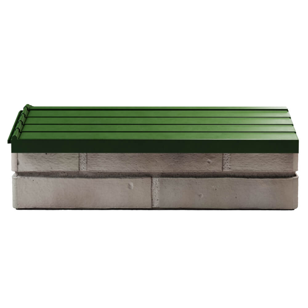 Парапет Zking Бона ХайТек Зеленый с посадкой на 1 кирпич (200/225/255мм) в Уфе фото