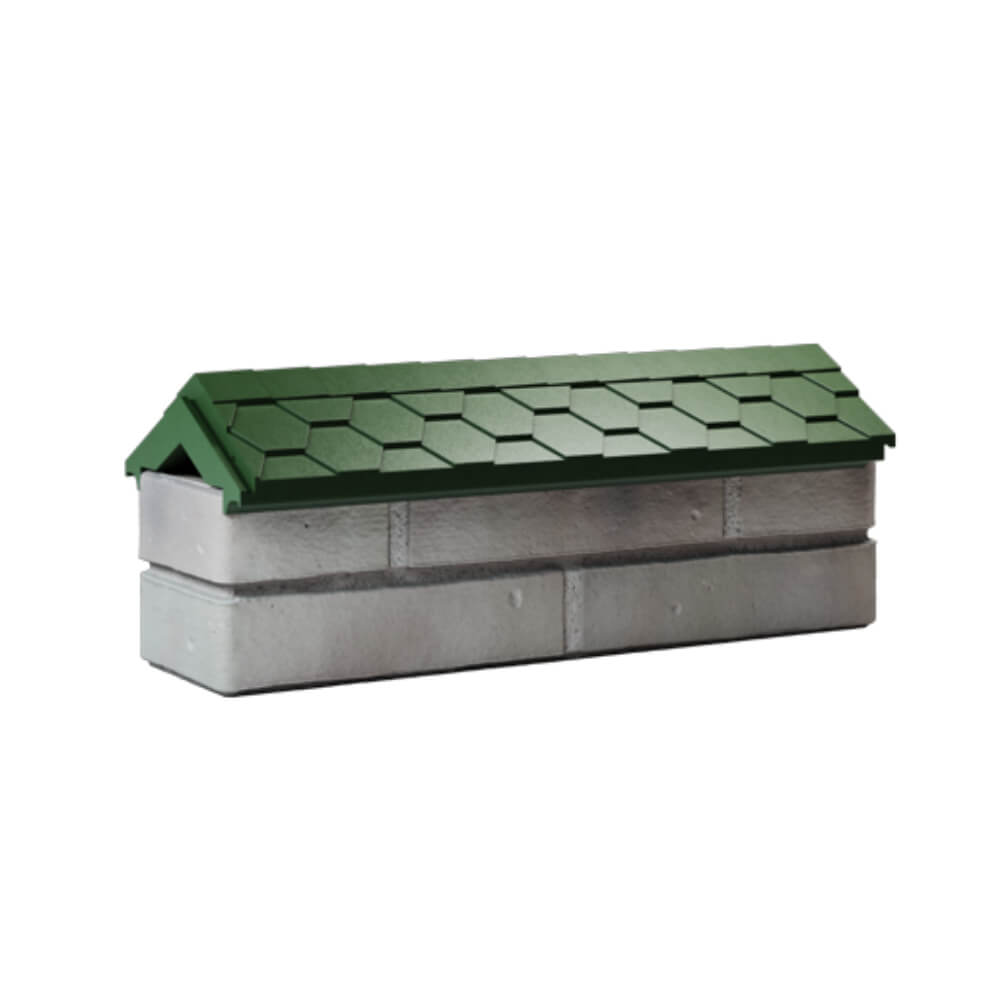 Парапет Zking Эверест Зеленый с посадкой на 0.5 кирпича (130мм) Уфа фото