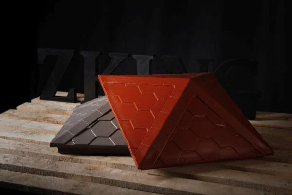 Колпак Zking Эверест Красный на столб 1.5х1.5 кирпича (390х390мм) в Уфе фото