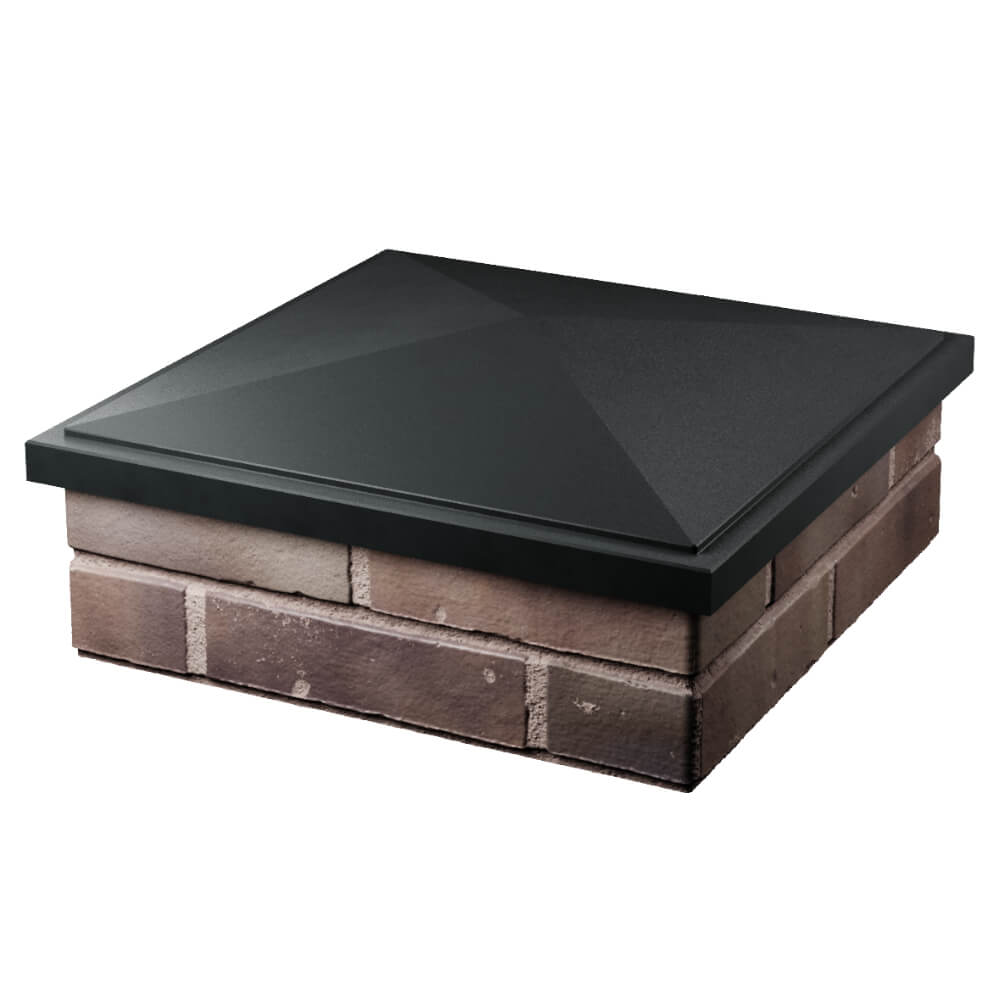 Колпак Zking БонаМоно Черный на столб 2х2 кирпича (515х515, 530х530мм) в Уфе фото