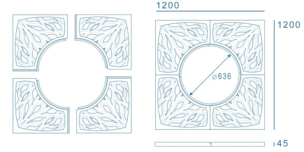 Приствольная решетка для дерева ZKING CRUST 1.2х1.2м Черная в Уфе фото