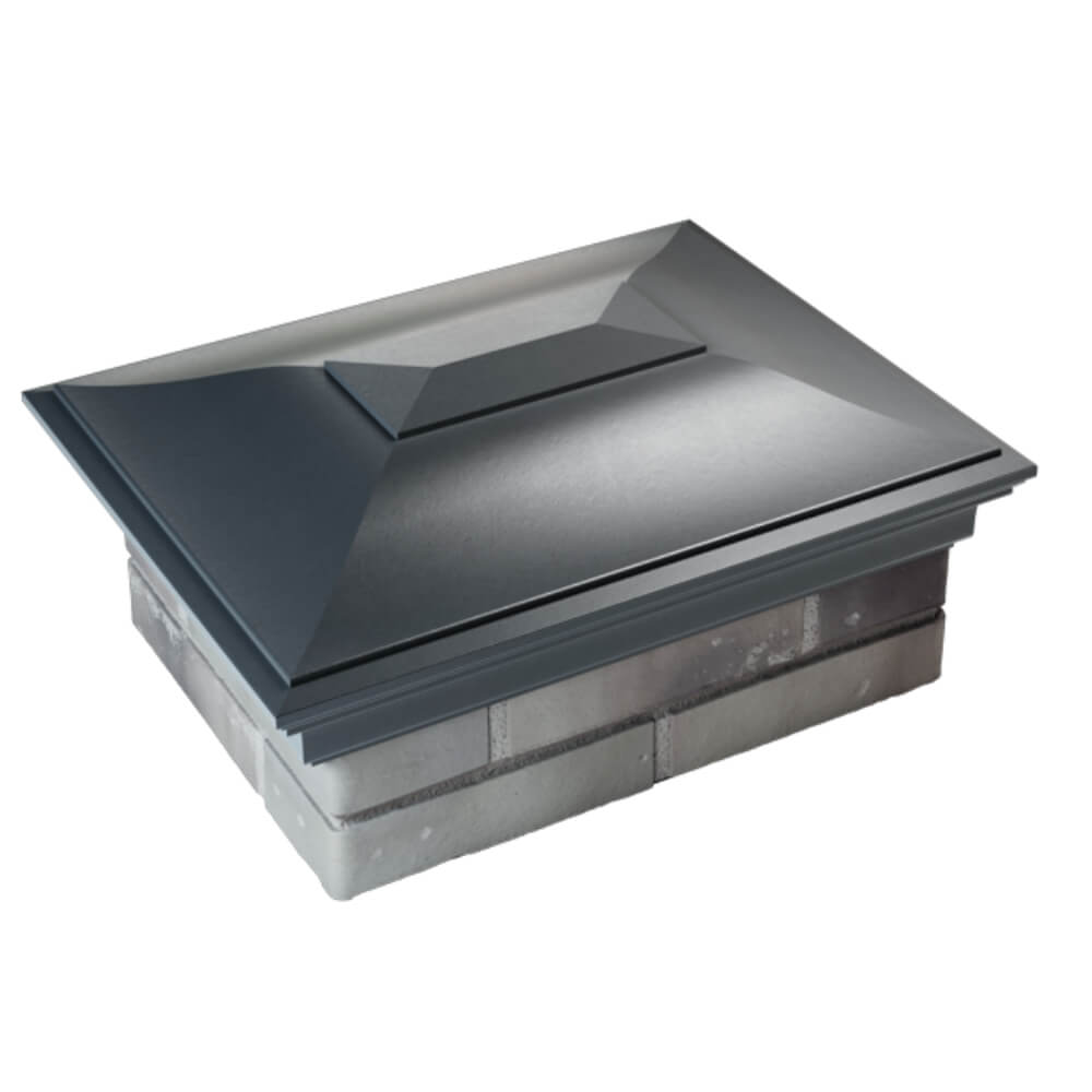 Колпак Zking Монблан Серый на столб 2х1.5 кирпича (515х385мм) Уфа фото