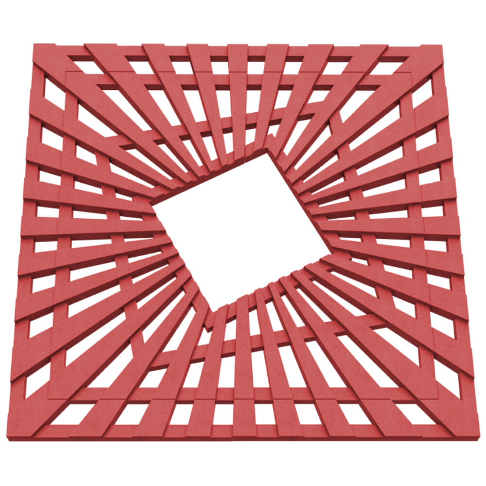 Приствольная решетка для дерева ZKING ATMOSPHERE 1.2х1.2м Красная в Уфе фото