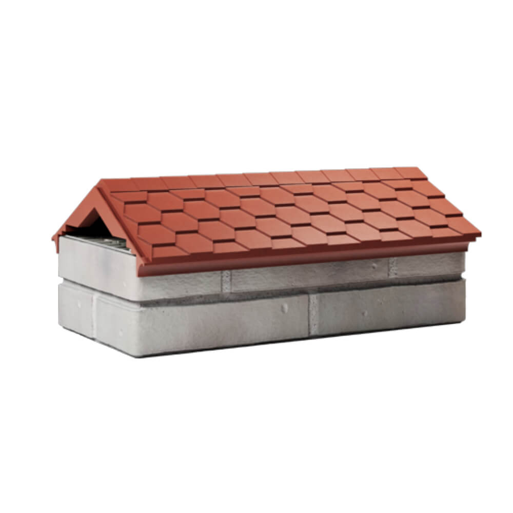 Парапет Zking Эверест Красный с посадкой на 1 кирпич (200/225/255мм) Уфа фото