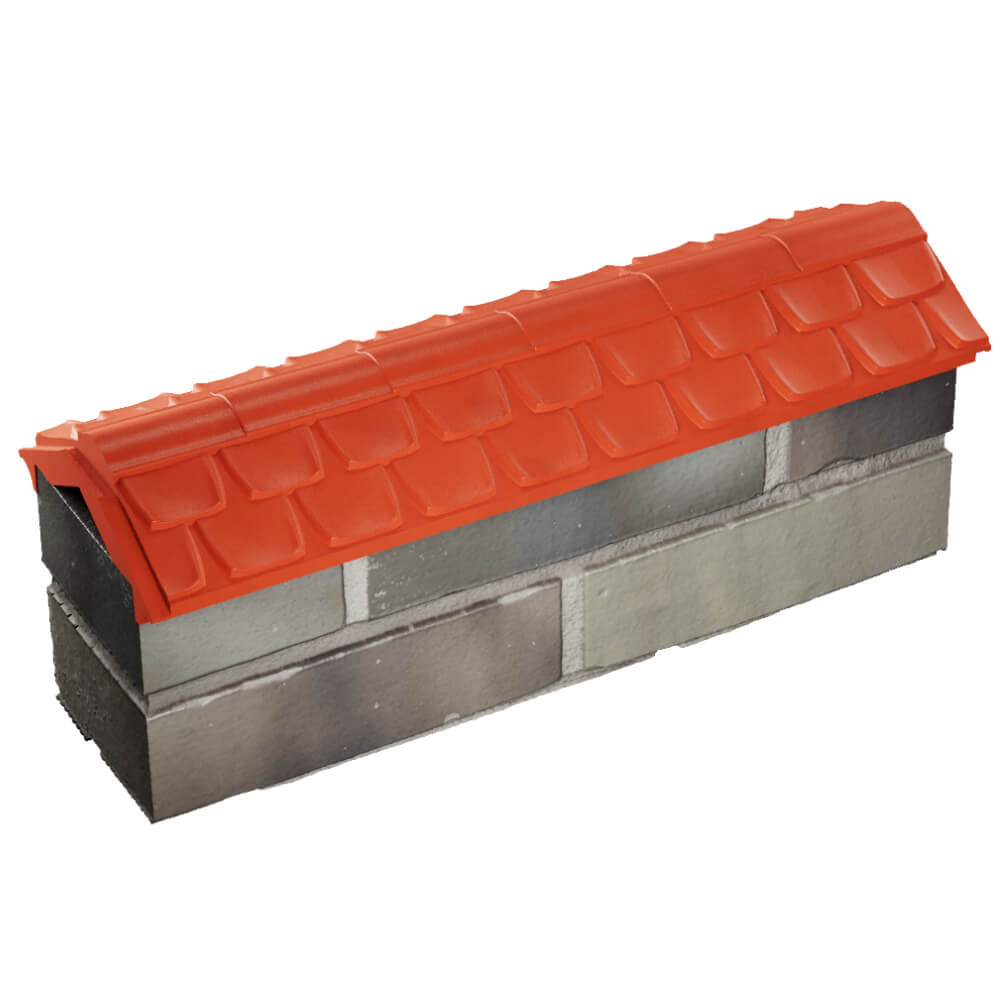 Парапет Zking Эльбрус Красный с посадкой на 0.5 кирпича (130мм) в Уфе фото