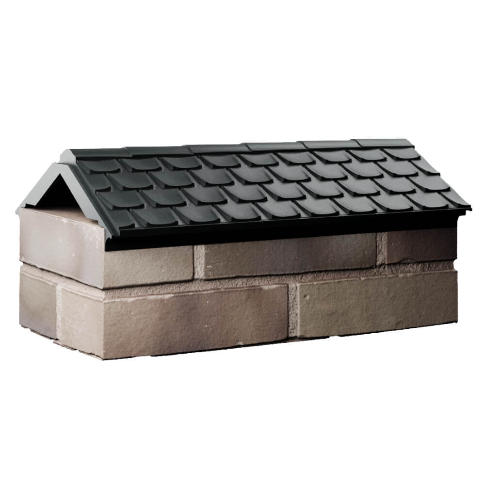 Парапет Zking Эльбрус Черный с посадкой на 1 кирпич (255мм) Уфа фото