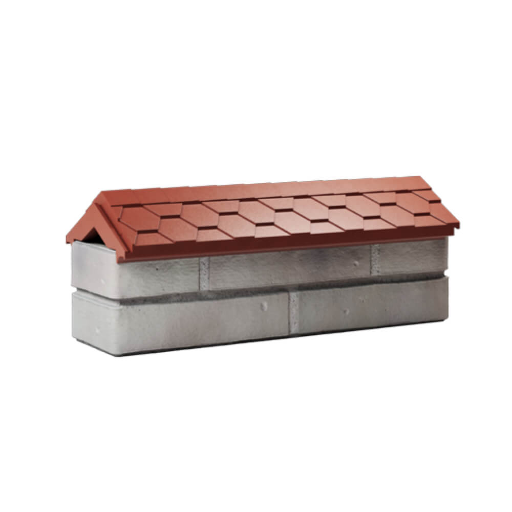 Парапет Zking Эверест Красный с посадкой на 0.5 кирпича (130мм) Уфа фото