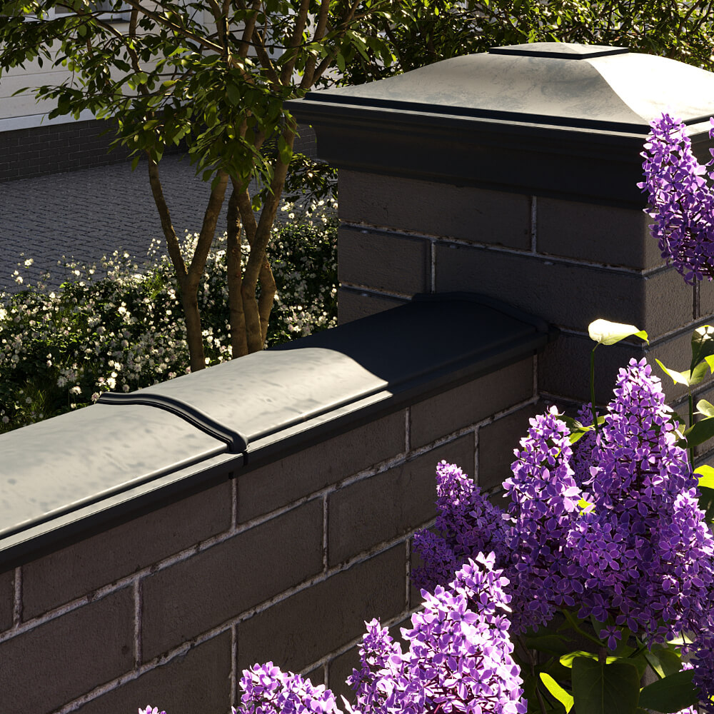 Парапет Zking Монблан Черный посадка на 0.5 кирпича (130мм) в Уфе фото