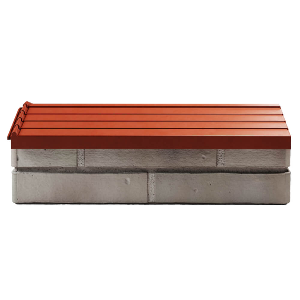 Парапет Zking Бона ХайТек Красный с посадкой на 1 кирпич (200/225/255мм) в Уфе фото