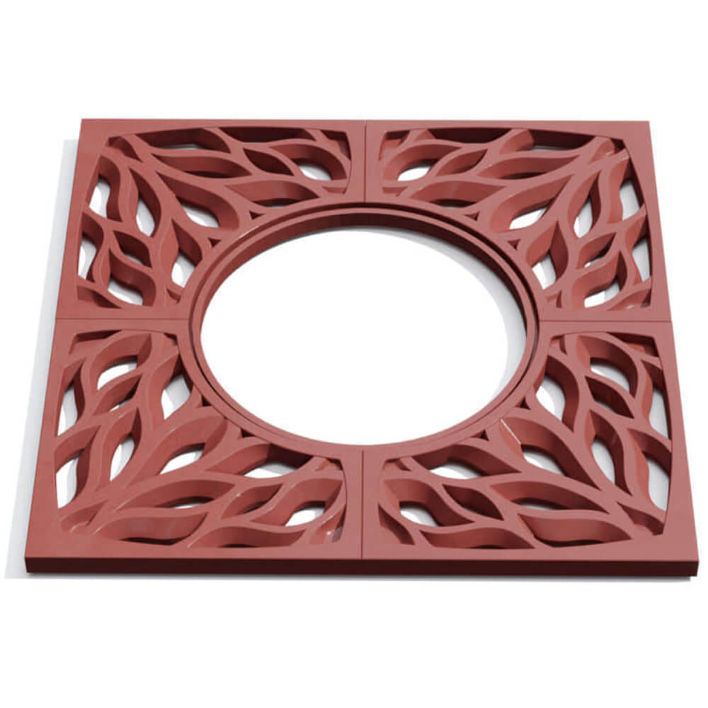 Приствольная решетка для дерева ZKING CRUST 1.2х1.2м Красная Уфа фото