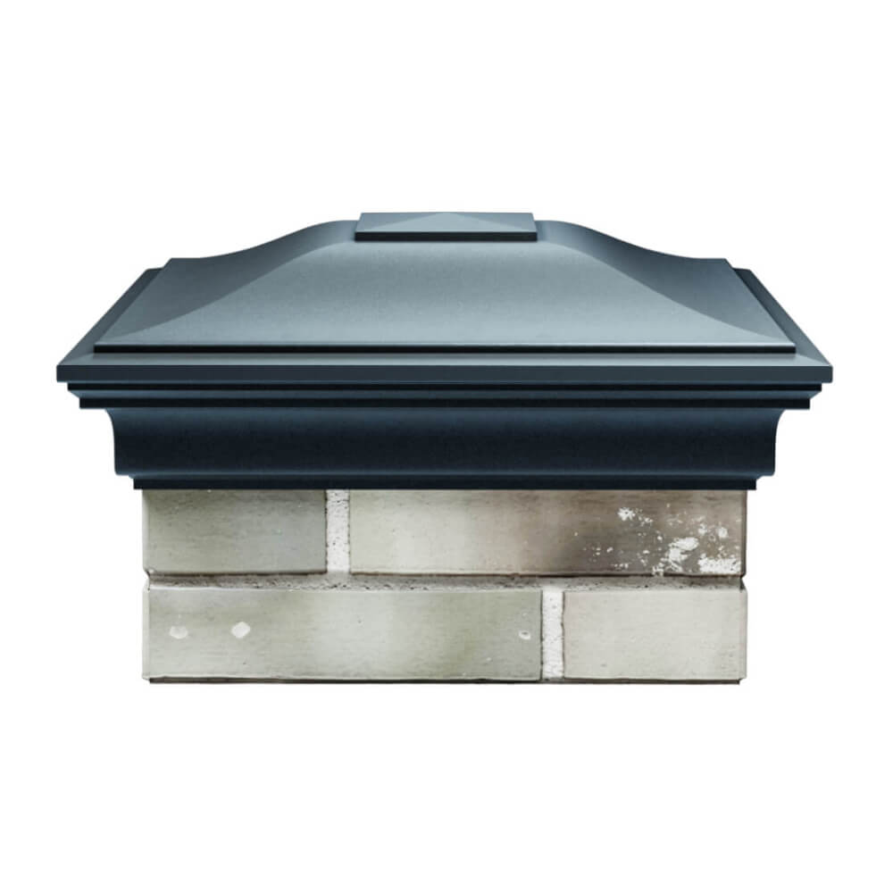 Колпак Zking Монблан Серый на столб 1.5х1.5 еврокирпича 0.7НФ (355х355мм) Уфа фото