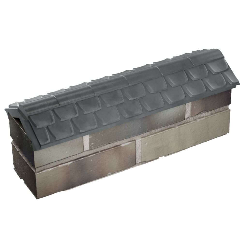 Парапет Zking Эльбрус Серый с посадкой на 0.5 кирпича (130мм) в Уфе фото