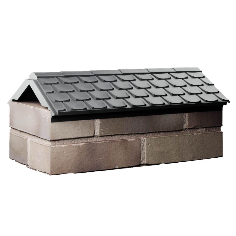 Парапет Zking Эльбрус Серый с посадкой на 1 кирпич (255мм) Уфа фото