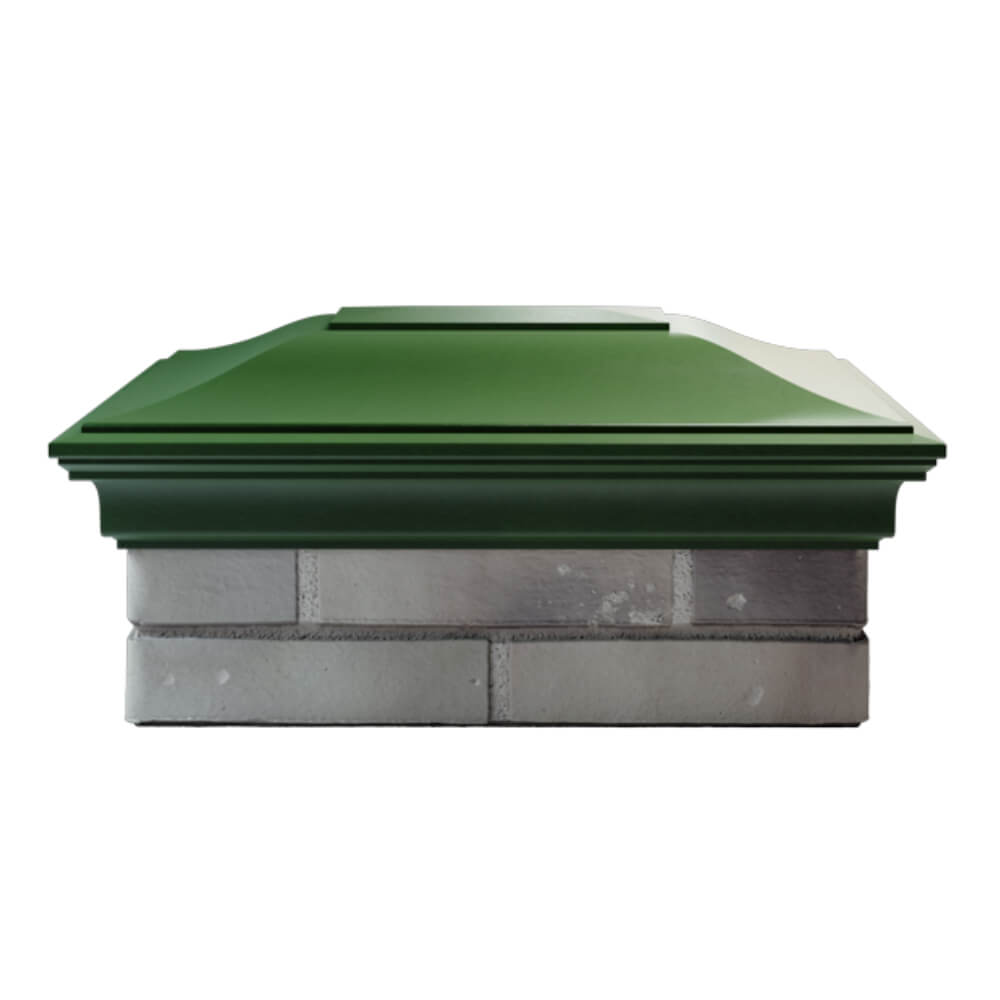 Колпак Zking Монблан Зеленый на столб 2х1.5 кирпича (515х385мм) в Уфе фото