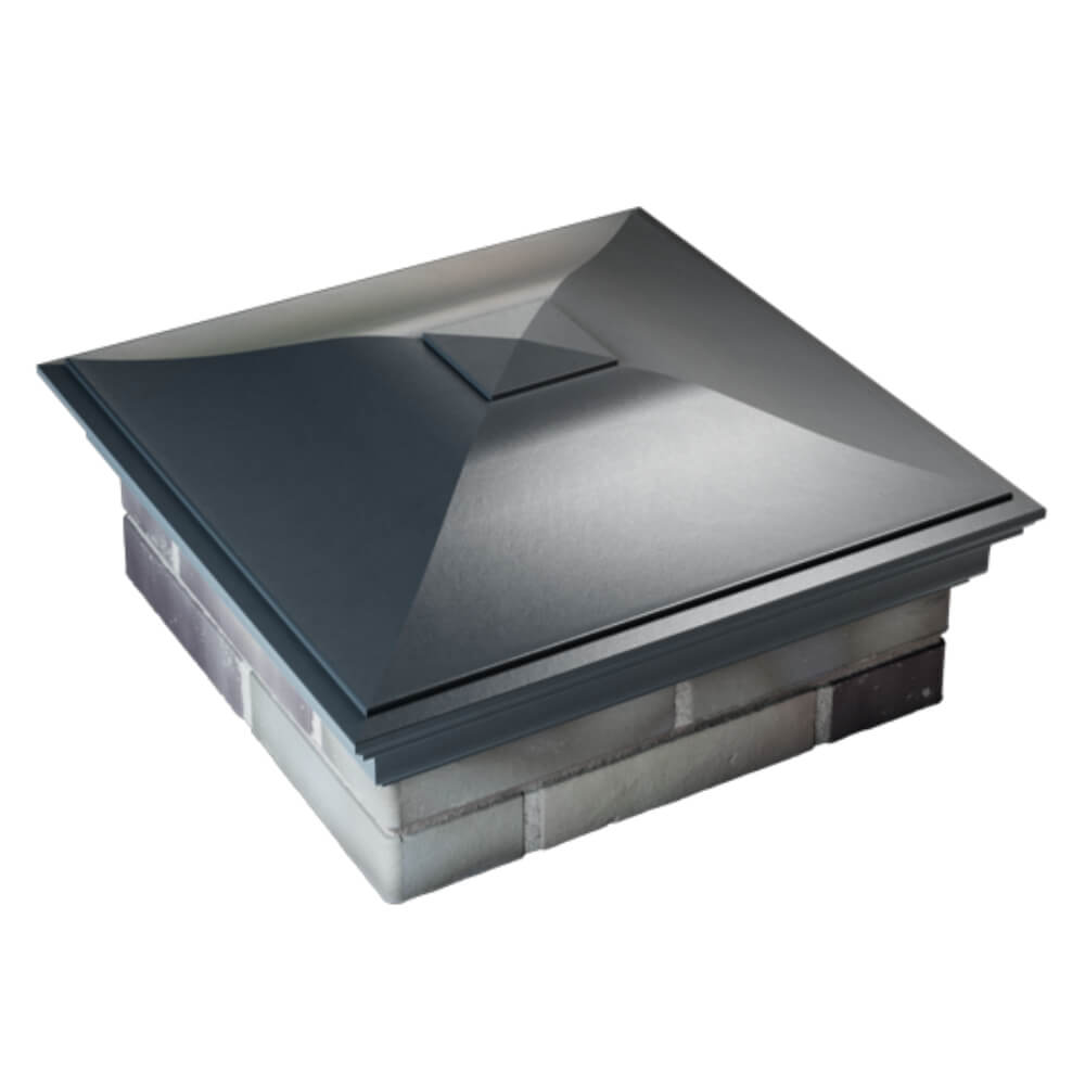 Колпак Zking Монблан Серый на столб 2х2 кирпича (515х515мм) Уфа фото