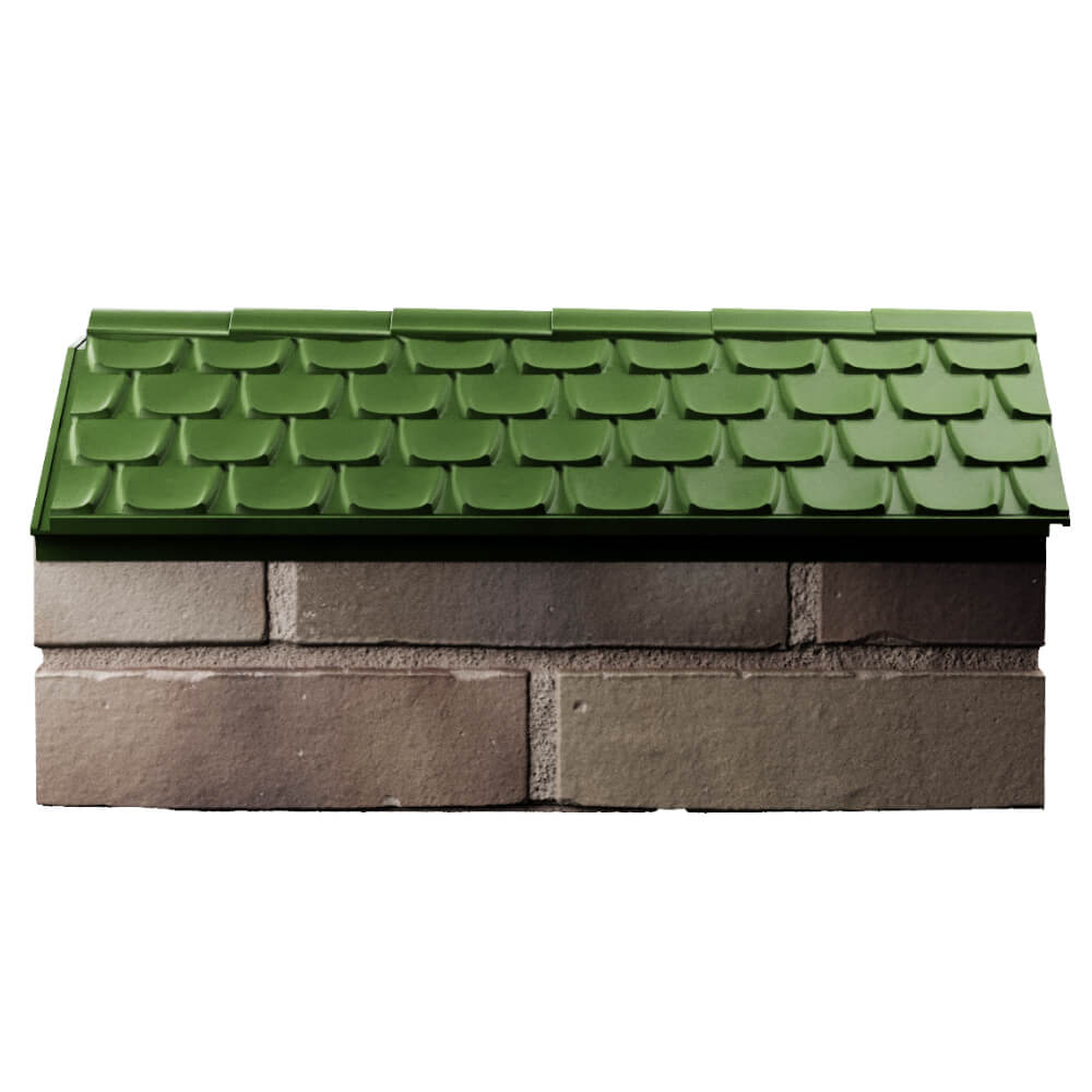 Парапет Zking Эльбрус Зеленый с посадкой на 1 кирпич (255мм) в Уфе фото