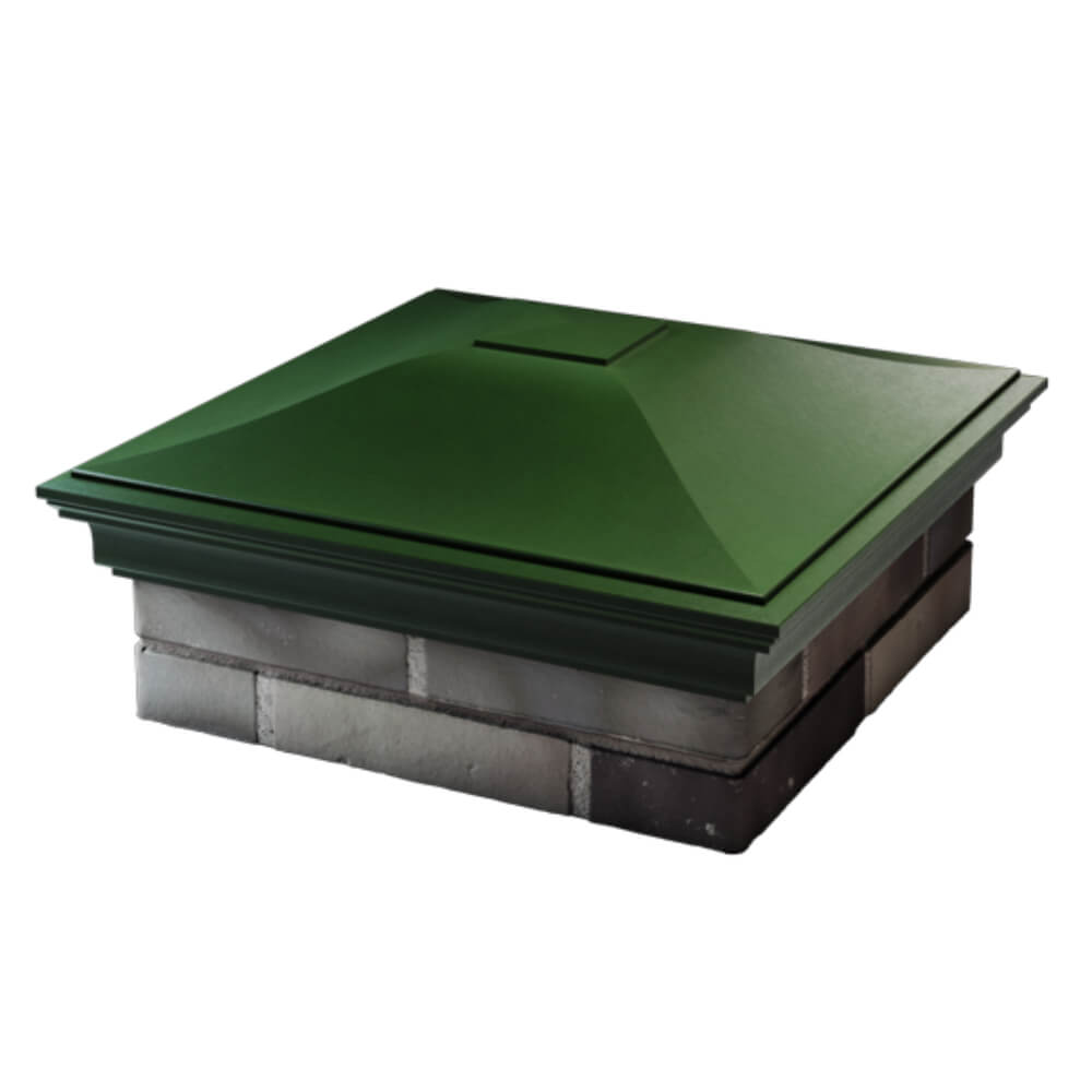 Колпак Zking Монблан Зеленый на столб 2х2 кирпича (515х515мм) в Уфе фото