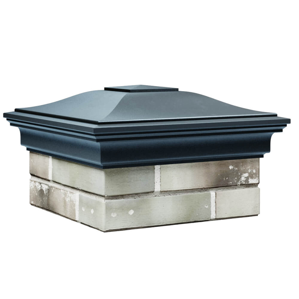 Колпак Zking Монблан Серый на столб 1.5х1.5 кирпича (385х385мм) в Уфе фото