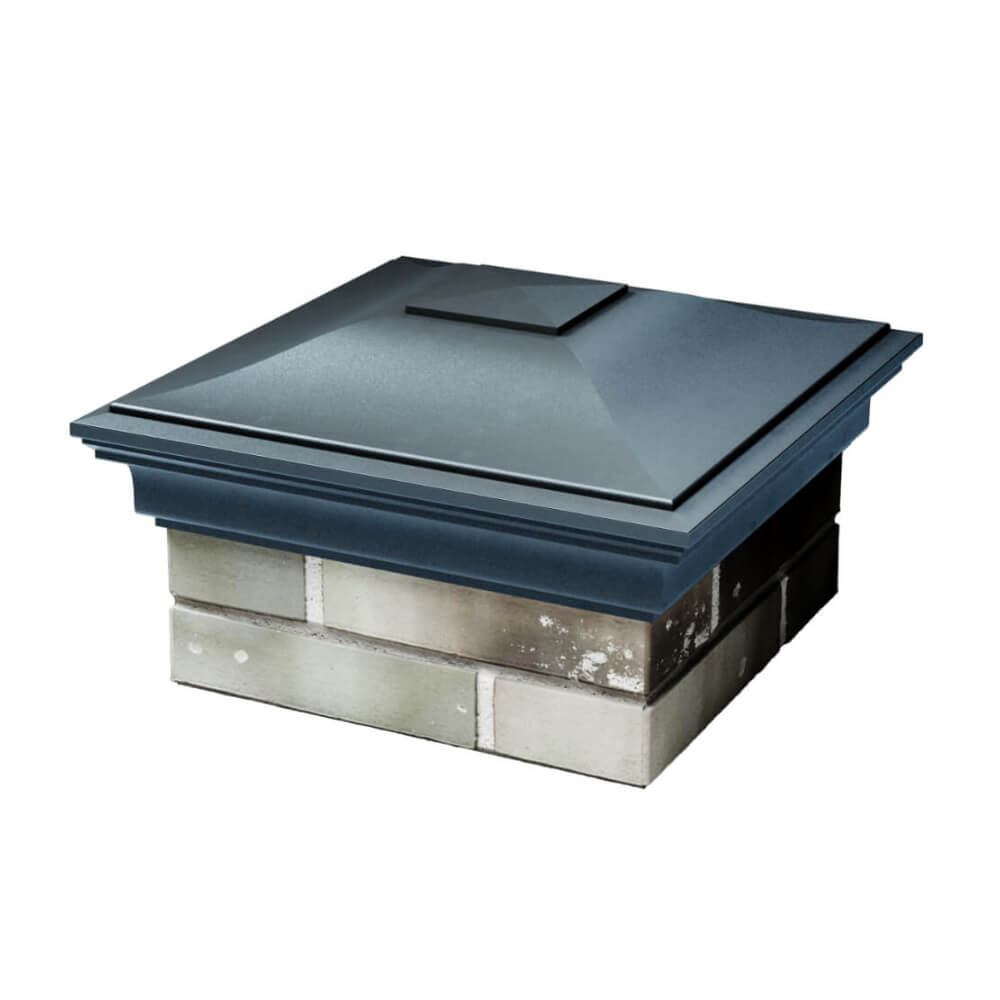 Колпак Zking Монблан Серый на столб 1.5х1.5 еврокирпича 0.7НФ (355х355мм) в Уфе фото