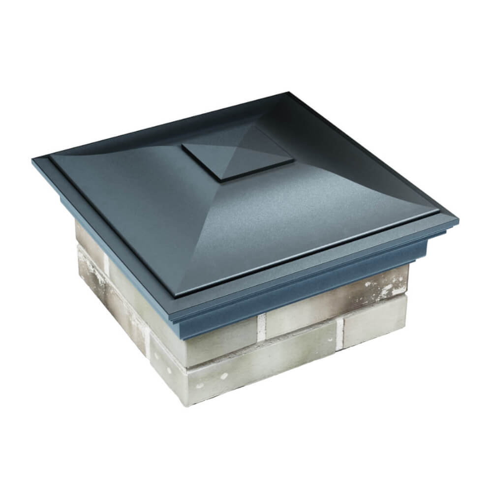 Колпак Zking Монблан Серый на столб 1.5х1.5 еврокирпича 0.7НФ (355х355мм) в Уфе фото