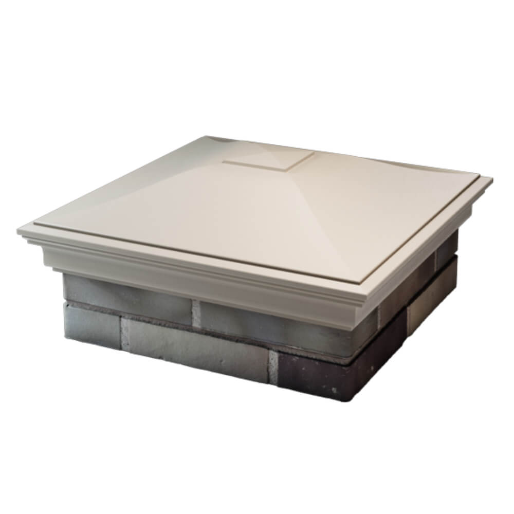 Колпак Zking Монблан Бежевый на столб 2х2 кирпича (515х515мм) в Уфе фото