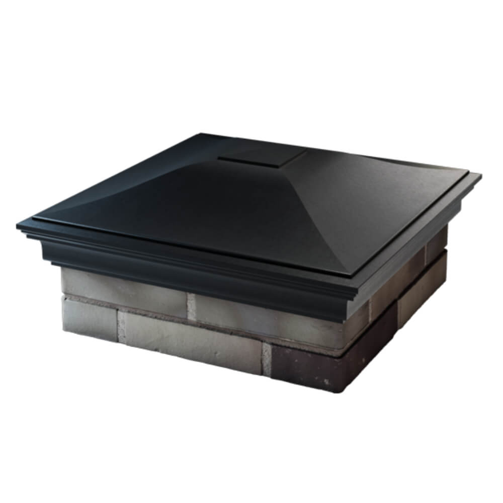 Колпак Zking Монблан Черный на столб 2х2 кирпича (515х515мм) в Уфе фото