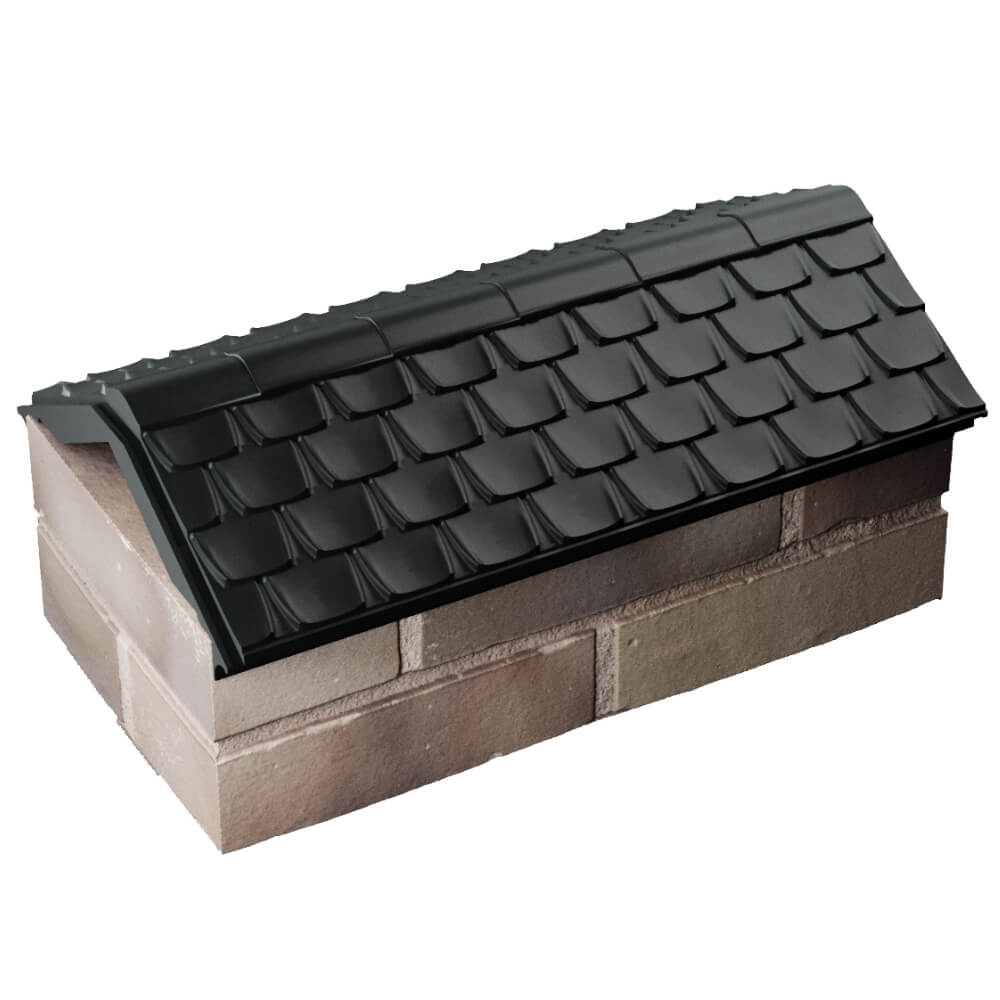 Парапет Zking Эльбрус Черный с посадкой на 1 кирпич (255мм) в Уфе фото