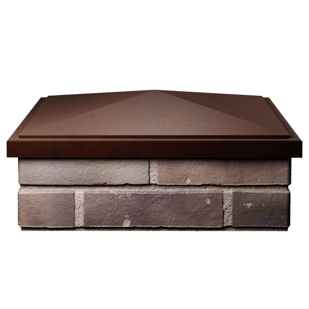 Колпак Zking БонаМоно Коричневый на столб 2х2 кирпича (515х515, 530х530мм) Уфа фото