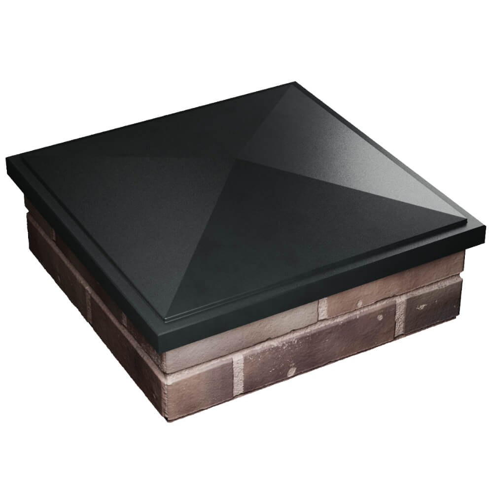 Колпак Zking БонаМоно Черный на столб 2х2 кирпича (515х515, 530х530мм) в Уфе фото