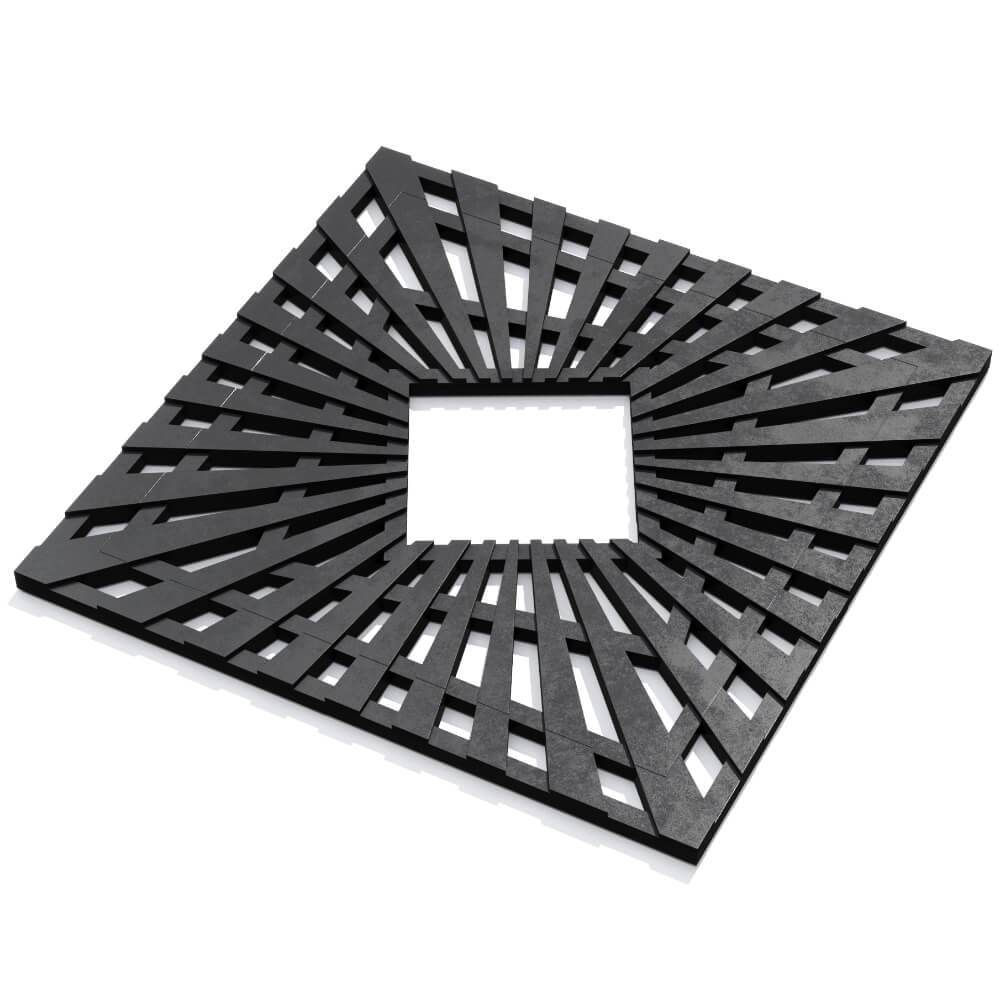 Приствольная решетка для дерева ZKING ATMOSPHERE 1.2х1.2м Черная в Уфе фото