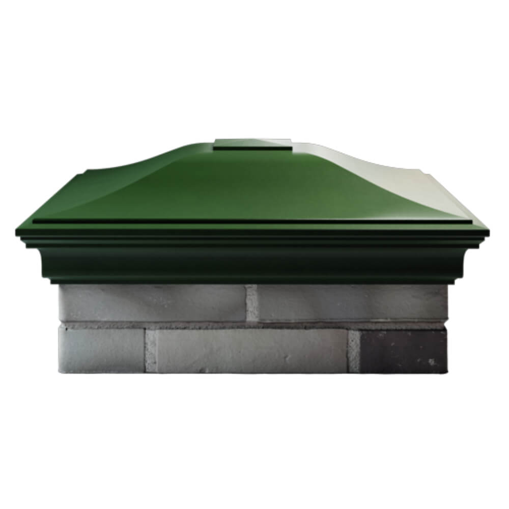 Колпак Zking Монблан Зеленый на столб 2х2 кирпича (515х515мм) в Уфе фото