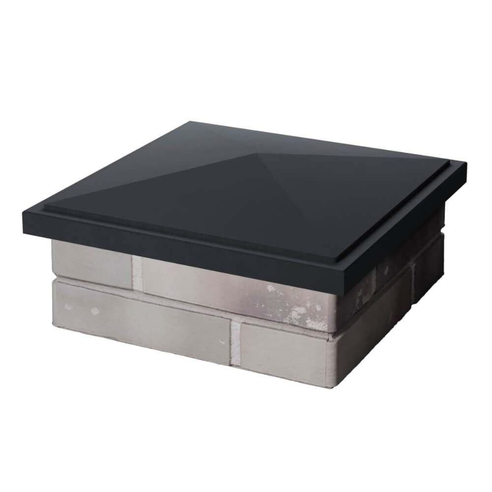 Колпак Zking БонаМоно Серый на столб 1.5х1.5 кирпича (385х385, 400х400мм) в Уфе фото