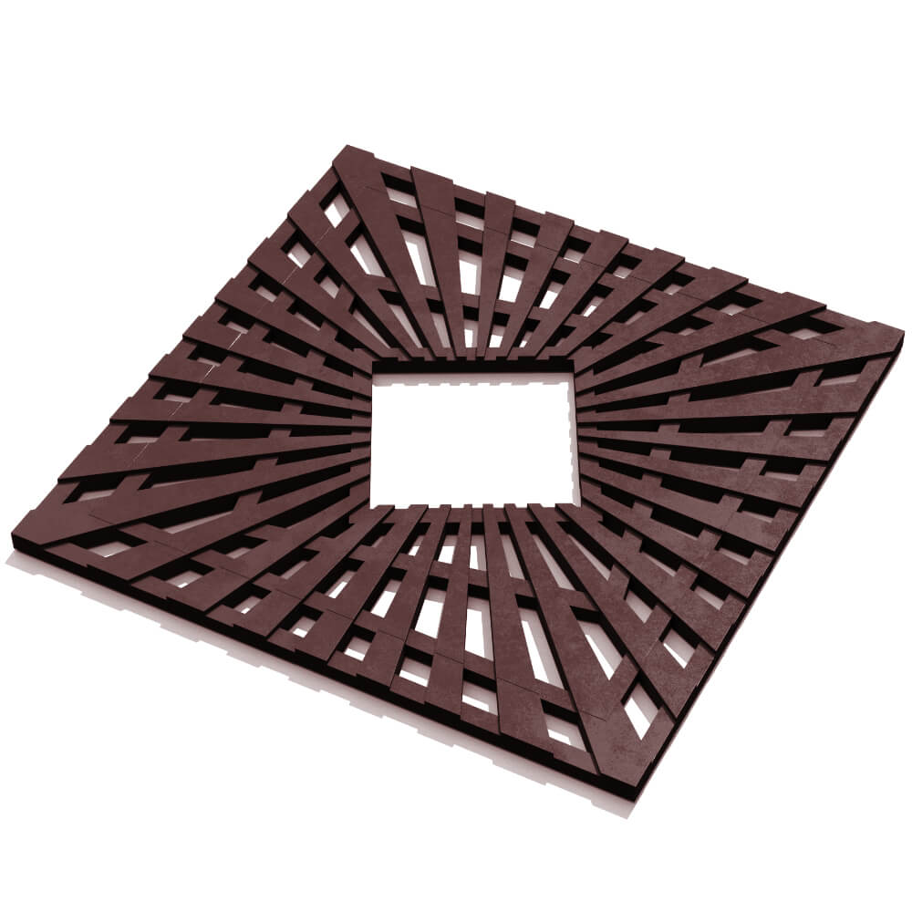 Приствольная решетка для дерева ZKING ATMOSPHERE 1.2х1.2м Коричневая в Уфе фото