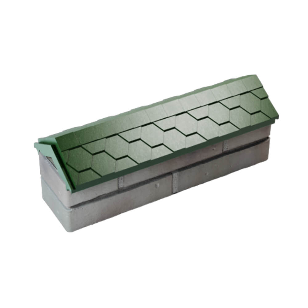 Парапет Zking Эверест Зеленый с посадкой на 0.5 кирпича (130мм) в Уфе фото