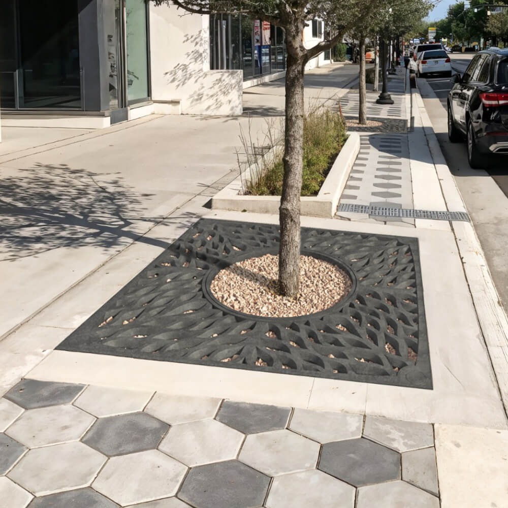 Приствольная решетка для дерева ZKING CRUST 2х2м Черная в Уфе фото