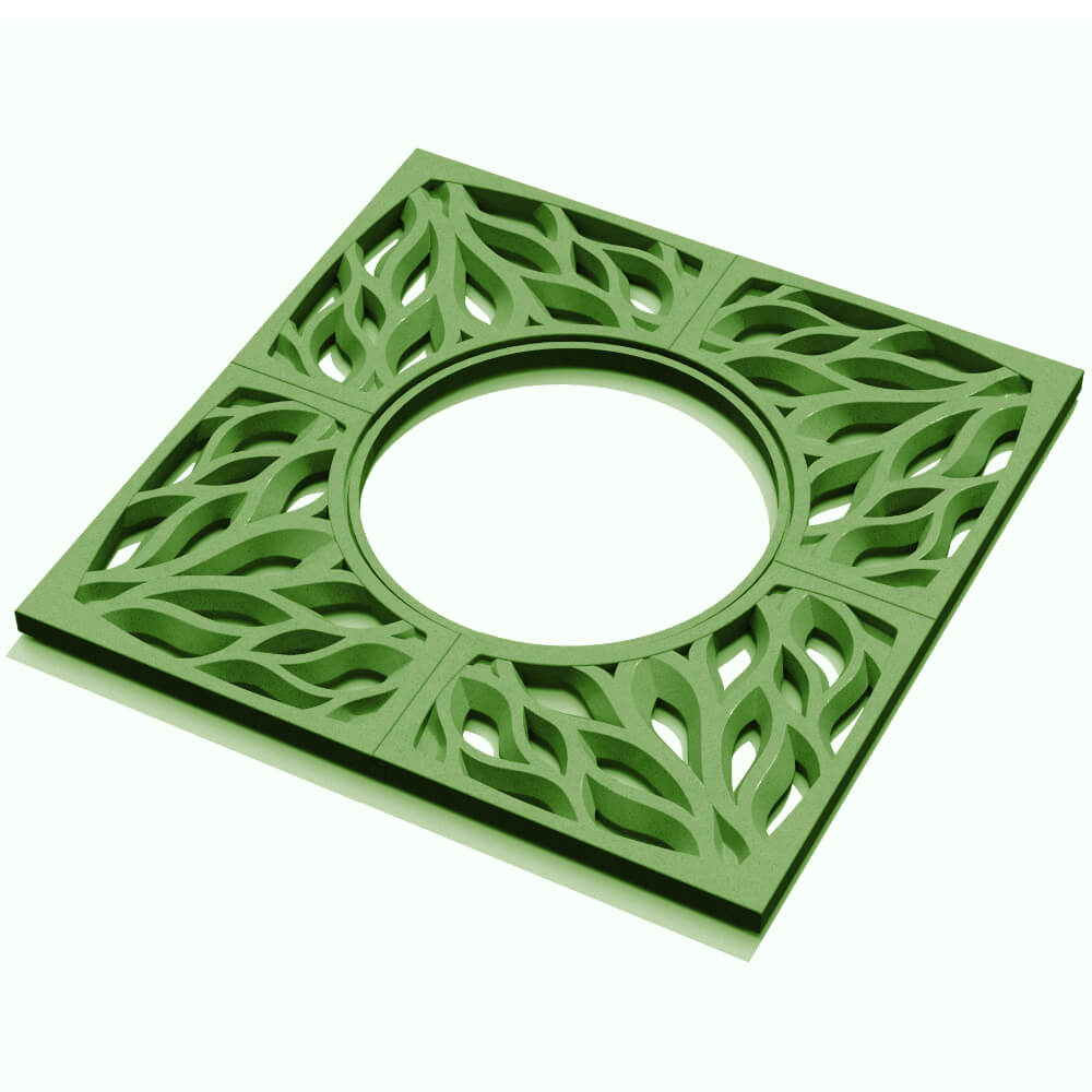 Приствольная решетка для дерева ZKING CRUST 1.2х1.2м Зеленая в Уфе фото