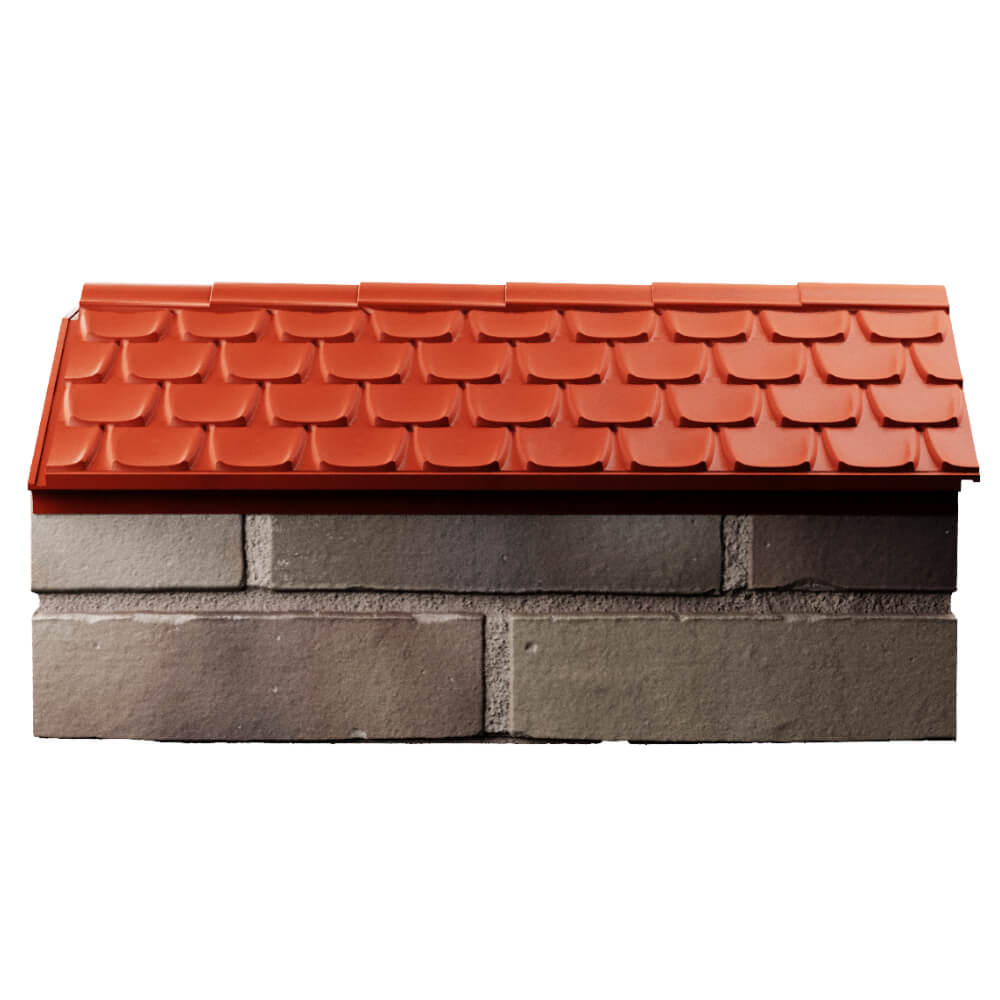 Парапет Zking Эльбрус Красный с посадкой на 1 кирпич (255мм) в Уфе фото