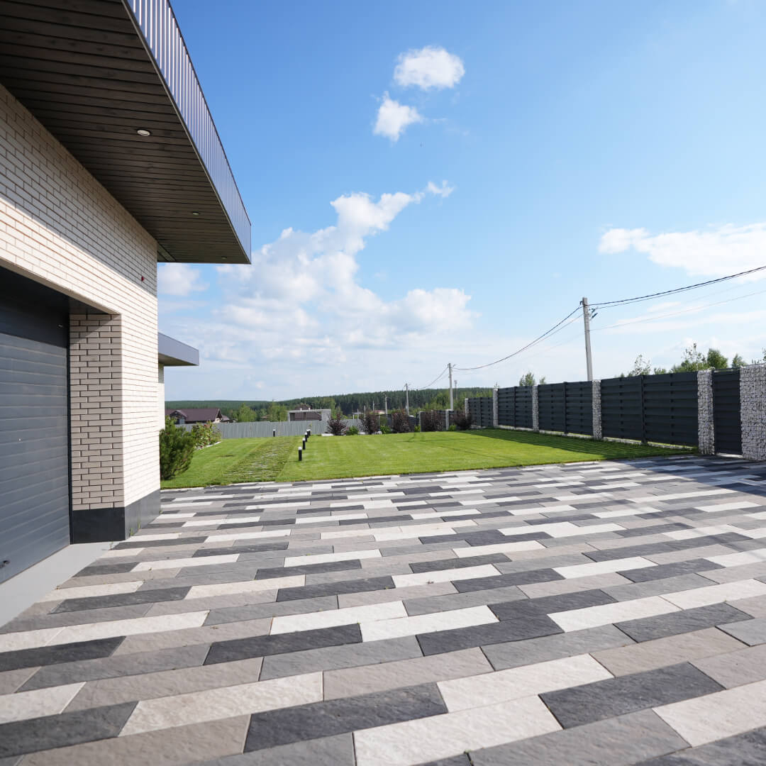 Шаговая плита STONE Светлая Галька 990х330х55мм в Уфе фото