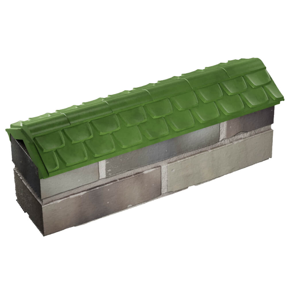 Парапет Zking Эльбрус Зеленый с посадкой на 0.5 кирпича (130мм) в Уфе фото